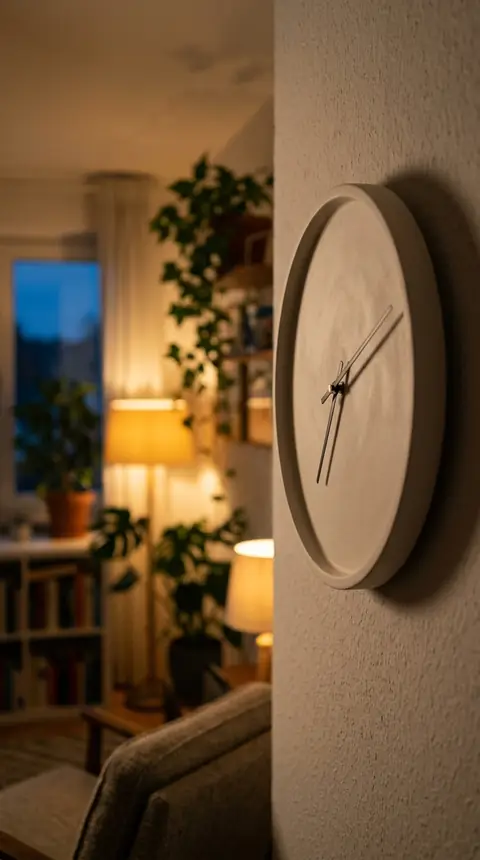 Un orologio sul tavolo la sera: chi fa massaggi come secondo lavoro sceglie le sue ore